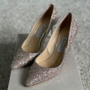 Jimmy Choo Romy Viola Mix Speckled Glitter Pump - worn once!